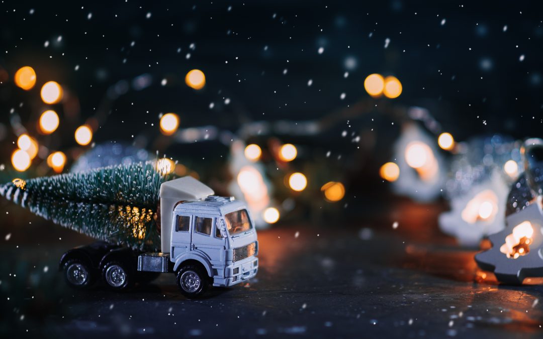 transporte por carretera en Navidad