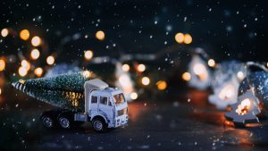 transporte por carretera en Navidad