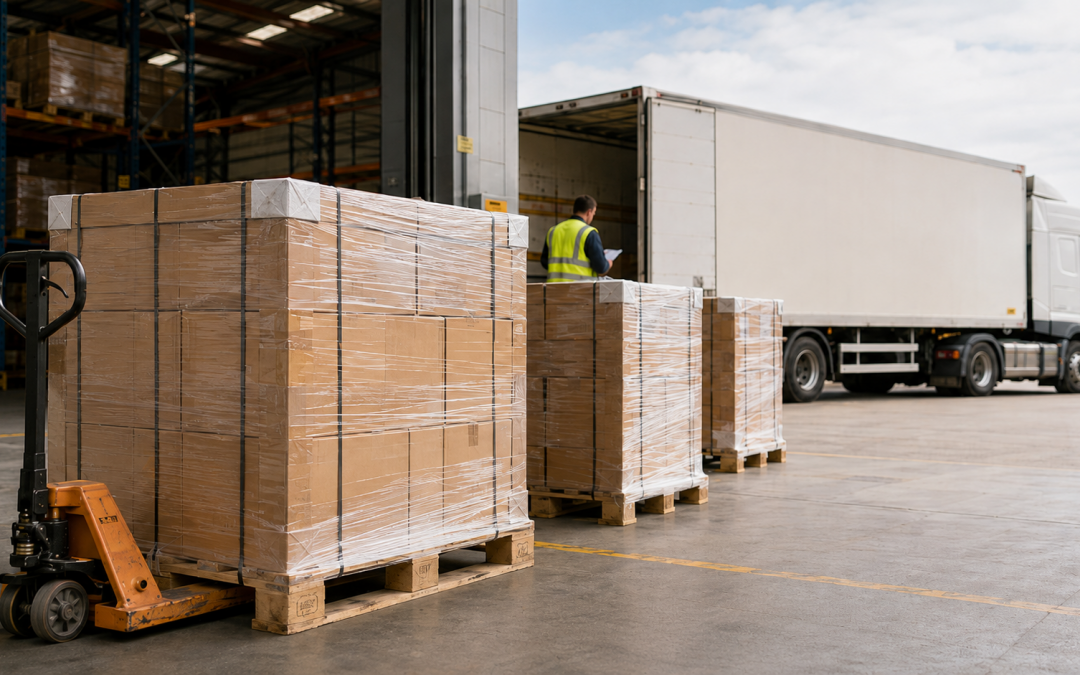 preparar mercancía para transporte